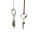 Vacation Style Cotton Cord Stone Heart Dog Flower Pendant Sweater Necklace For Women view 5
