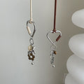 Vacation Style Cotton Cord Stone Heart Dog Flower Pendant Sweater Necklace For Women view 3