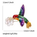 Alloy Enamel Bird Brooch Pin For Women's Blazers And Coats view 4