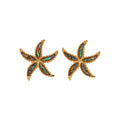 Stainless Steel Shell Starfish Abalone Pendant Drop Earrings Beach Vacation Style view 5