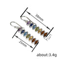 European American Marquise Drop Earrings For Women, Niche Design Colorful Fashion Ear Jewelry view 4