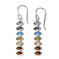 European American Marquise Drop Earrings For Women, Niche Design Colorful Fashion Ear Jewelry view 2