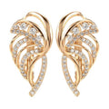 Luxury Goddess Wing Ear Cuff Earrings For Women, High End Zircon Fashion Jewelry view 5
