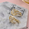 Luxury Goddess Wing Ear Cuff Earrings For Women, High End Zircon Fashion Jewelry view 4