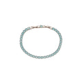 Light Luxury Copper Zircon Crystal Square Rectangle Clasp Bangle For Women view 5