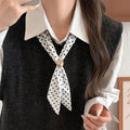 Ethnic Fabric Paisley Heart Geometric Scarf Necklace Vintage Clavicle Choker view 3