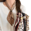Ethnic Fabric Paisley Heart Geometric Scarf Necklace Vintage Clavicle Choker view 5