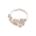 Light Luxury Copper Zircon Lace Hollow Flower Bow Geometric Ring For Women view 5