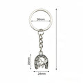 Metal Horseshoe Horse Keychain Bag Charm view 2