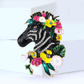 Alloy Enamel Horse Head Brooch Pin For Suit And Coat view 3