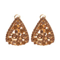 Sparkling Rhinestone Teardrop Hollow Alloy Drop Earrings French Court Light Luxury Jewelry view 5