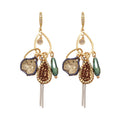 Light Luxury Zircon Geometric Teardrop Pendant Drop Earrings For Women view 5