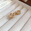 Korean Style Alloy Geometric Round Clip-on Earrings Minimalist Metal Ear Cuff Jewelry view 4