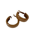 Maillard Style Iron Geometric Round Hoop Earrings With Silver Pins Retro Painted Minimalist Jewelry view 5