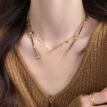 Ethnic Tiger Eye Beaded Sun Star Pendant Sweater Necklace Vintage Geometric Jewelry view 3