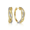 French Style Two Tone Earrings For Women Elegant Business Commuter Fashion Jewelry view 1