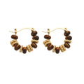 Vintage Acrylic Round And Square Wood Bead Necklace And Ear Clip Jewelry Set For Women view 5
