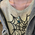 Light Luxury Alloy Crystal Heart Geometric Pendant Tassel Sweater Necklace For Women view 4