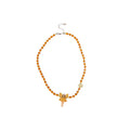 Resin Crystal Beaded Cartoon Elf Flower Pendant Necklace Vacation Style Collarbone Chain view 5