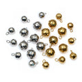 4-8mm Stainless Steel Solid Gold Round Ball Pendant Charms For DIY Bracelet Accessories view 5