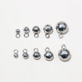 4-8mm Stainless Steel Solid Gold Round Ball Pendant Charms For DIY Bracelet Accessories view 2
