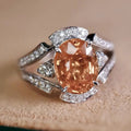 Old Money European Palace Style Ring For Women, Sparkling Wax Set Zircon Jewelry view 2
