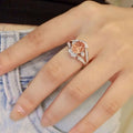 Old Money European Palace Style Ring For Women, Sparkling Wax Set Zircon Jewelry view 3