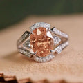 Old Money European Palace Style Ring For Women, Sparkling Wax Set Zircon Jewelry view 1