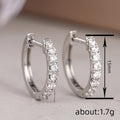 Micro Paved Zircon Ear Cuff Earrings For Women, Minimal Daily Commuter Fashion Jewelry view 4