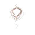 Light Luxury Faux Pearl Beaded Rhinestone Teardrop Pendant Necklace For Women Sweater Chain view 5