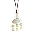 Leather Resin Cloud And Star Pendant Sweater Necklace For Women, New Chinese Ethnic Style view 5