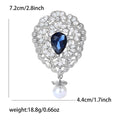 Alloy Rhinestone Pendant Brooch For Women's Lapel Decoration view 5