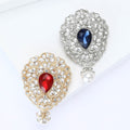 Alloy Rhinestone Pendant Brooch For Women's Lapel Decoration view 3