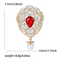 Alloy Rhinestone Pendant Brooch For Women's Lapel Decoration view 4