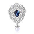 Alloy Rhinestone Pendant Brooch For Women's Lapel Decoration view 2