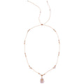 Light Luxury Copper Stone Beaded Six Point Star Cross Pendant Sweater Necklace for Women view 5