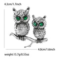 Alloy Micro Paved Zircon Owl Lapel Pin For Apparel Brooch view 5