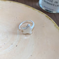 European Style Copper Silver Tone Multilayer Star Open Ring Minimalist Geometric Finger Jewelry view 4
