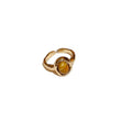 Vintage Maillard Style Tiger Eye Zircon Round Open Ring For Women Geometric Index Finger Jewelry view 5