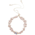 Light Luxury French Court Style Faux Pearl Zircon Square Pendant Adjustable Necklace view 5