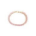 Sparkling Zircon Copper Geometric Square Clasp Bangle For Women Light Luxury Style view 5