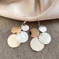 Acrylic Geometric Round Tassel Drop Earrings For Women Beach Vacation Style Ear Hooks view 2
