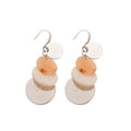 Acrylic Geometric Round Tassel Drop Earrings For Women Beach Vacation Style Ear Hooks view 5