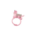 Cute Zircon Bow Faux Pearl Puppy Ring For Women Resort Style Light Luxury Index Finger Jewelry view 5