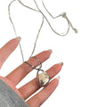 Korean Style Geometric Round Double Layer Pendant Sweater Necklace Minimalist Chain Jewelry view 5