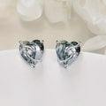 Korean Marble Ink Style Heart Stud Earrings For Women Daily Commuter Fashion Jewelry view 5