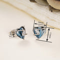 Korean Marble Ink Style Heart Stud Earrings For Women Daily Commuter Fashion Jewelry view 4