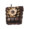 Ethnic Style Copper Zircon Flower Geometric Necklace With Wood Beads And Resin Floral Pendant view 5