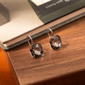 Elegant Light Luxury Oversized Square Crystal Rhinestone Alloy Hook Dangle Women's Fashion Earrings view 4