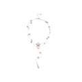 Alloy Star Pearl Waterdrop Tassel Crystal Double Layer Sweater Necklace For Women view 5